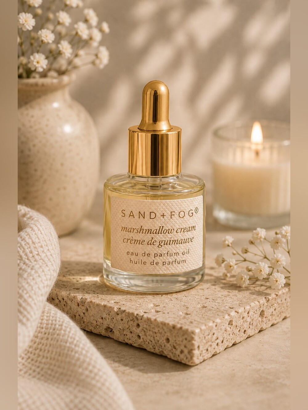 SAND + FOG Marshmallow Cream Eau de Parfum Oil Dropper 10ml